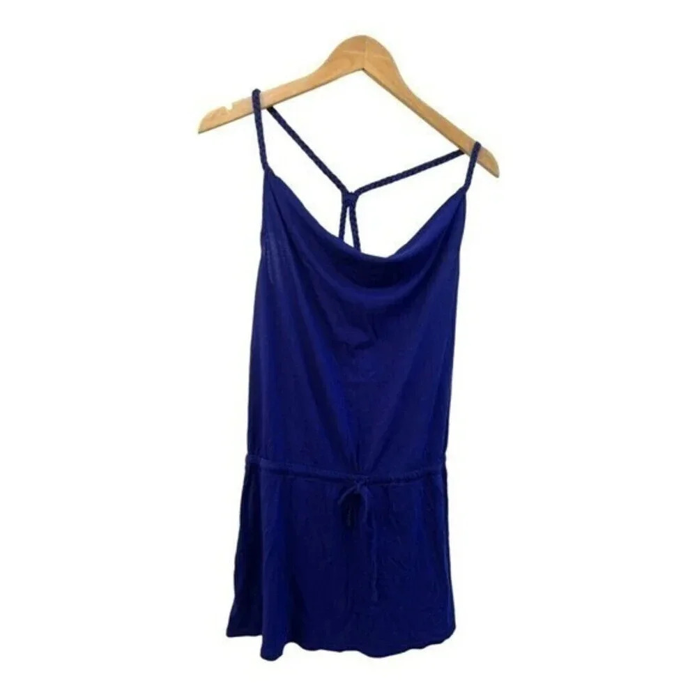 Converse One Star Tank Dress Size Medium Braid Strap Drawstring Waist Purple​​​‎ - Picture 6 of 6